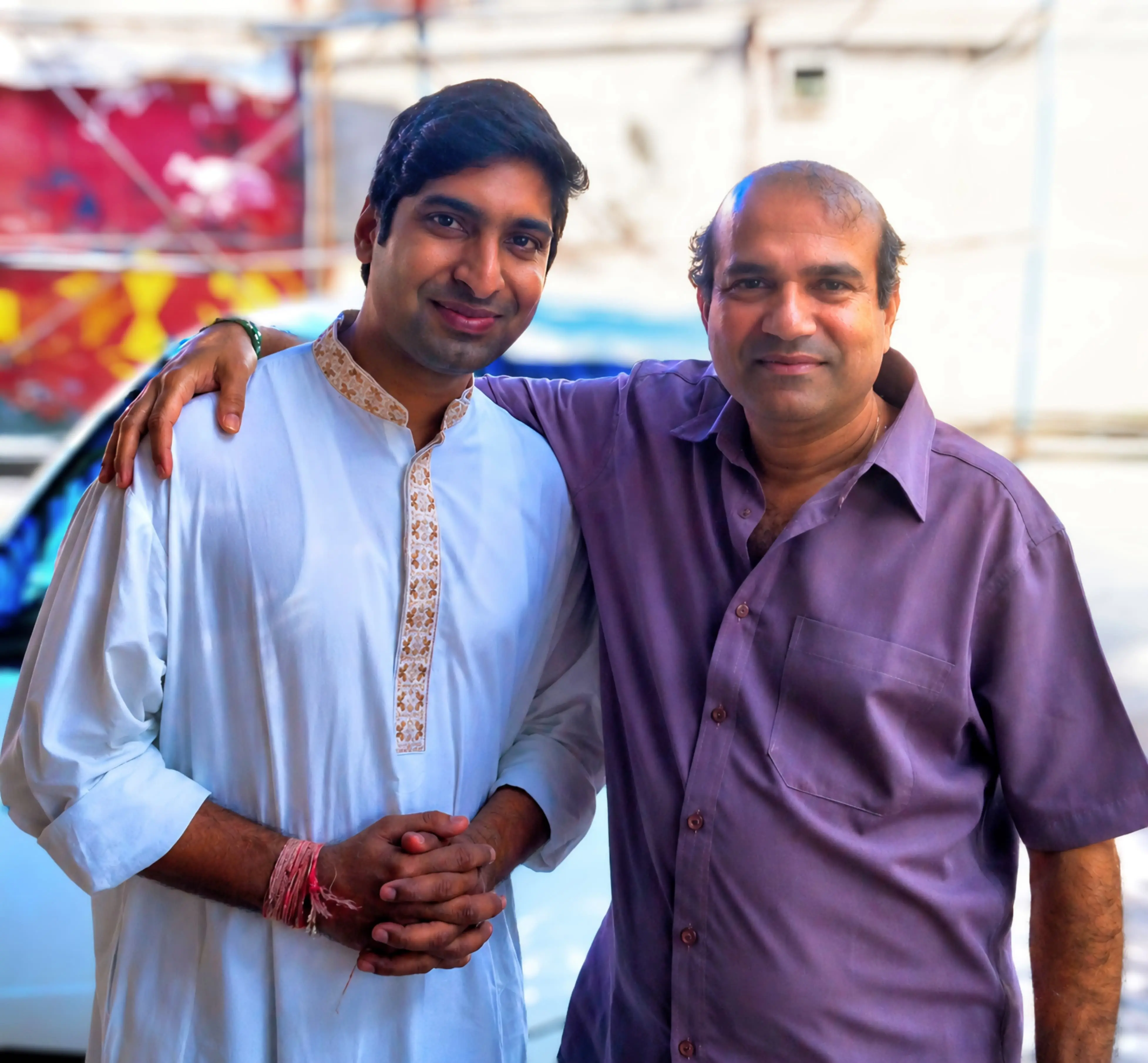 Dr. Koustubh Pare with a fellow classical artist